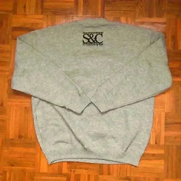 swindler light gray sweatshirt pullover crewneck mens medium - Picture 2 of 4